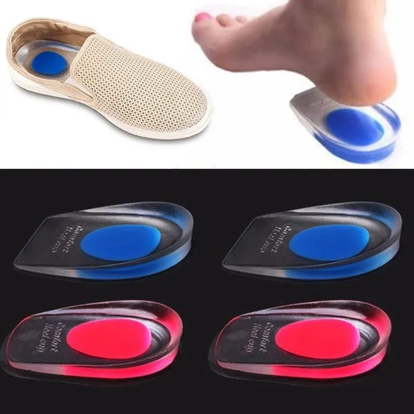 1413 Gel Heel cups Silicon Heel Pad for Heel Ankle Pain