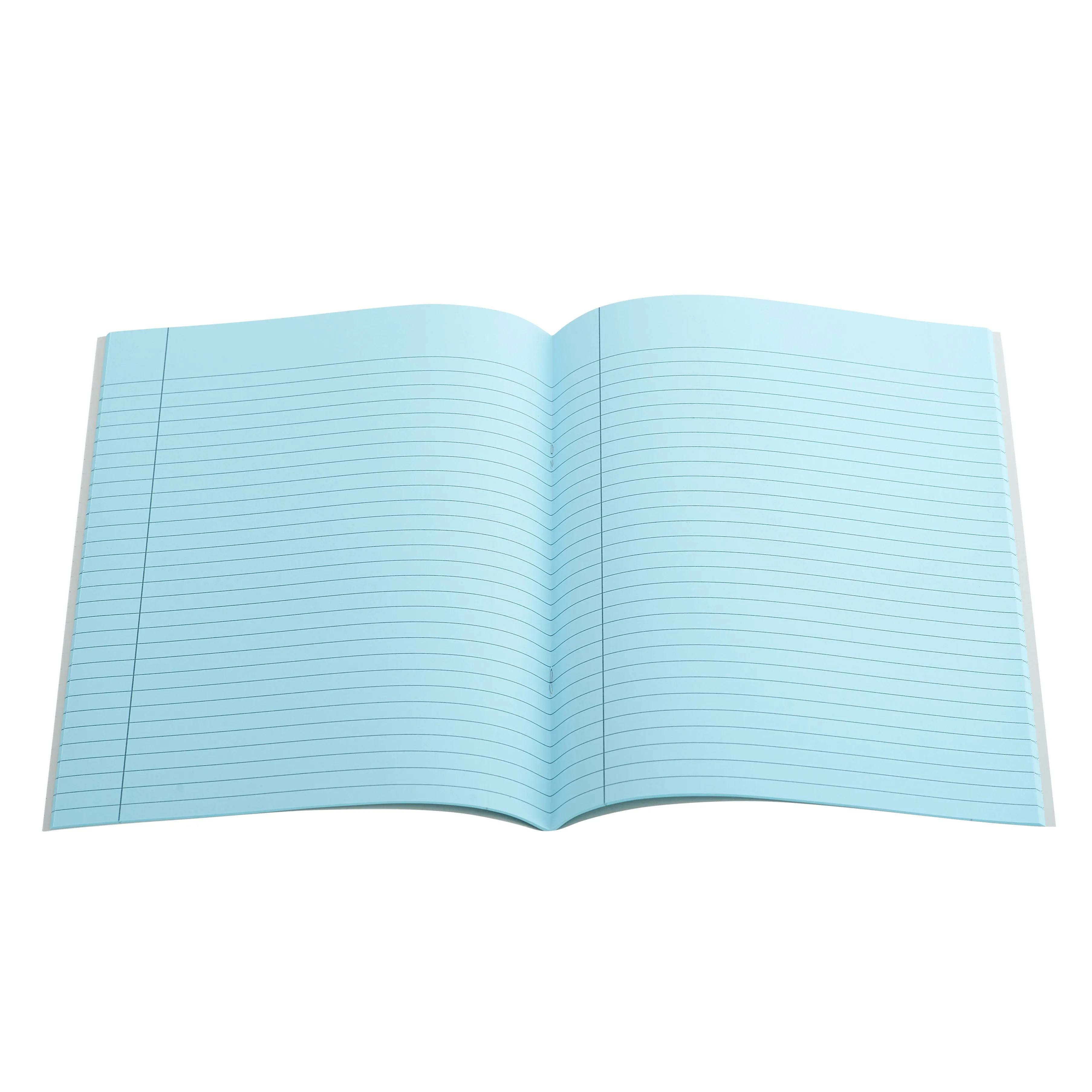 A5 (9" x 7") - 7mm Lined Tinted Paper - Exercise Book (Grey Cover)