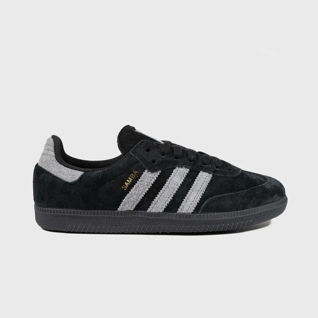 Adidas Skateboarding - Samba ADV Shoes - Core Black / Grey Four / Gold Metallic