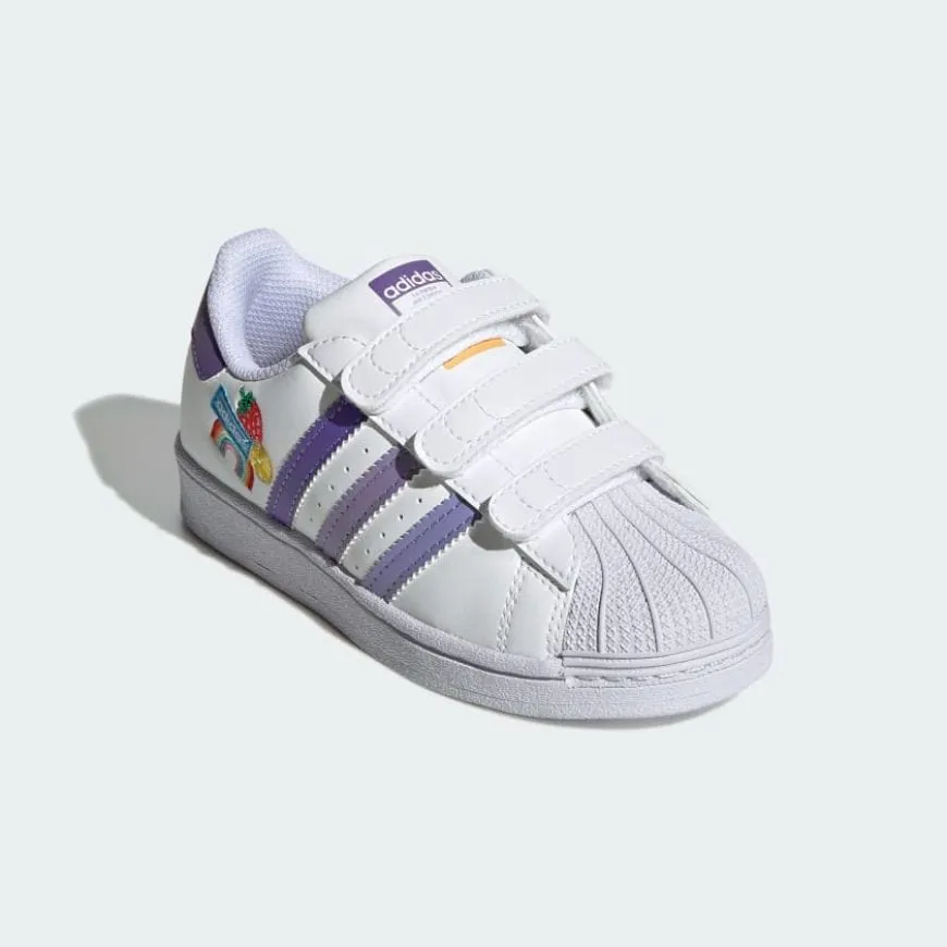 Adidas Superstar Ps-Girls Original Shoes White/Light Purple