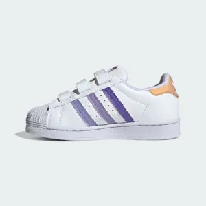 Adidas Superstar Ps-Girls Original Shoes White/Light Purple