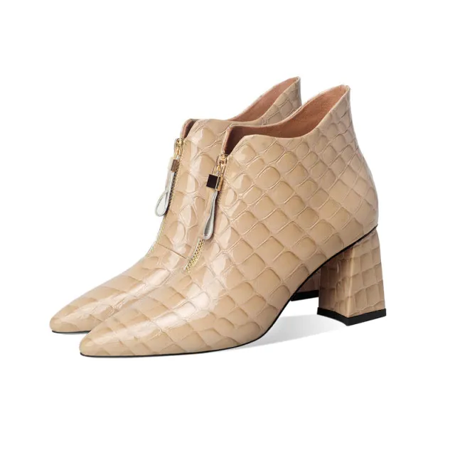 Albin Women's Leather Ankle Booties