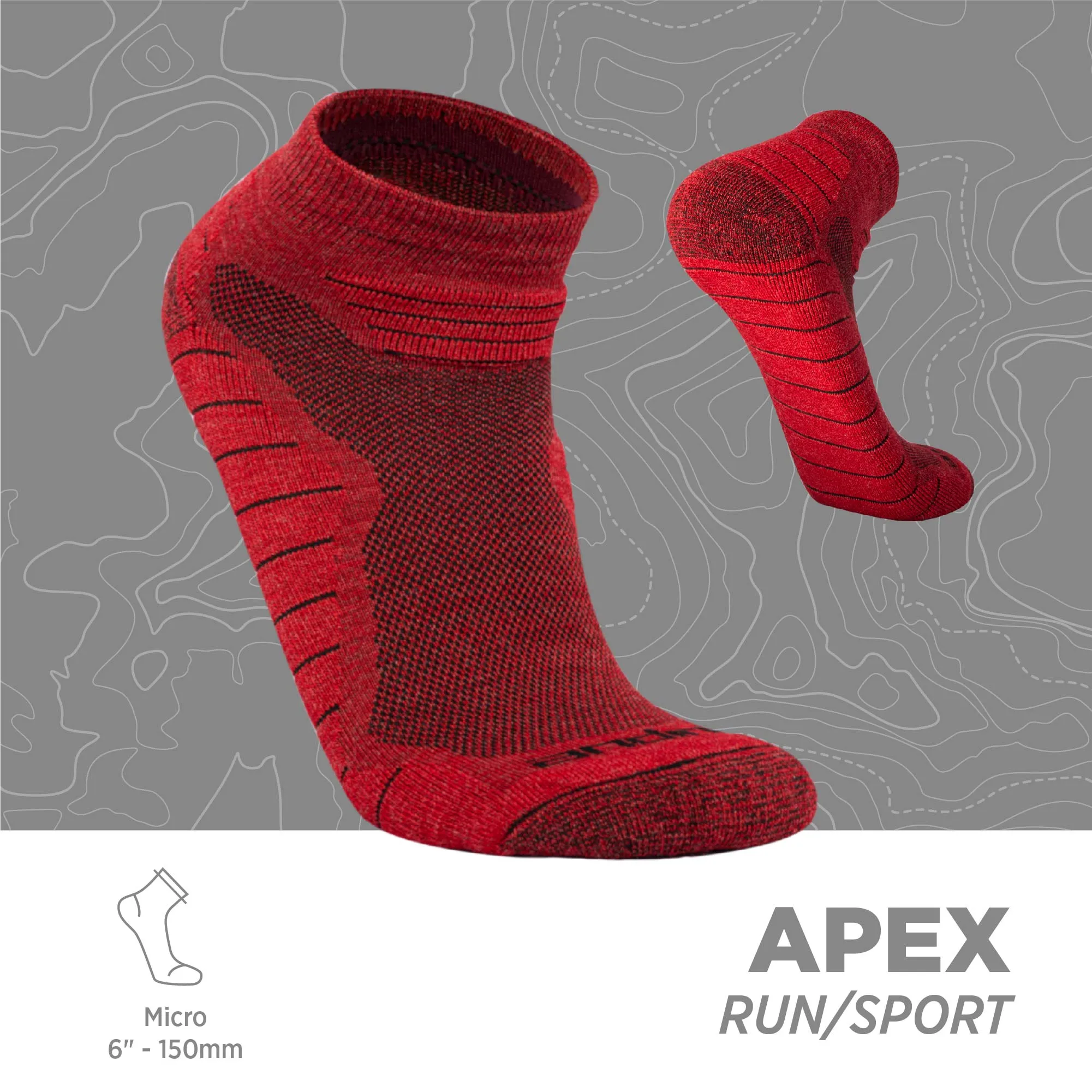 Alpaca Merino Socks Run Sport Socks | Apex