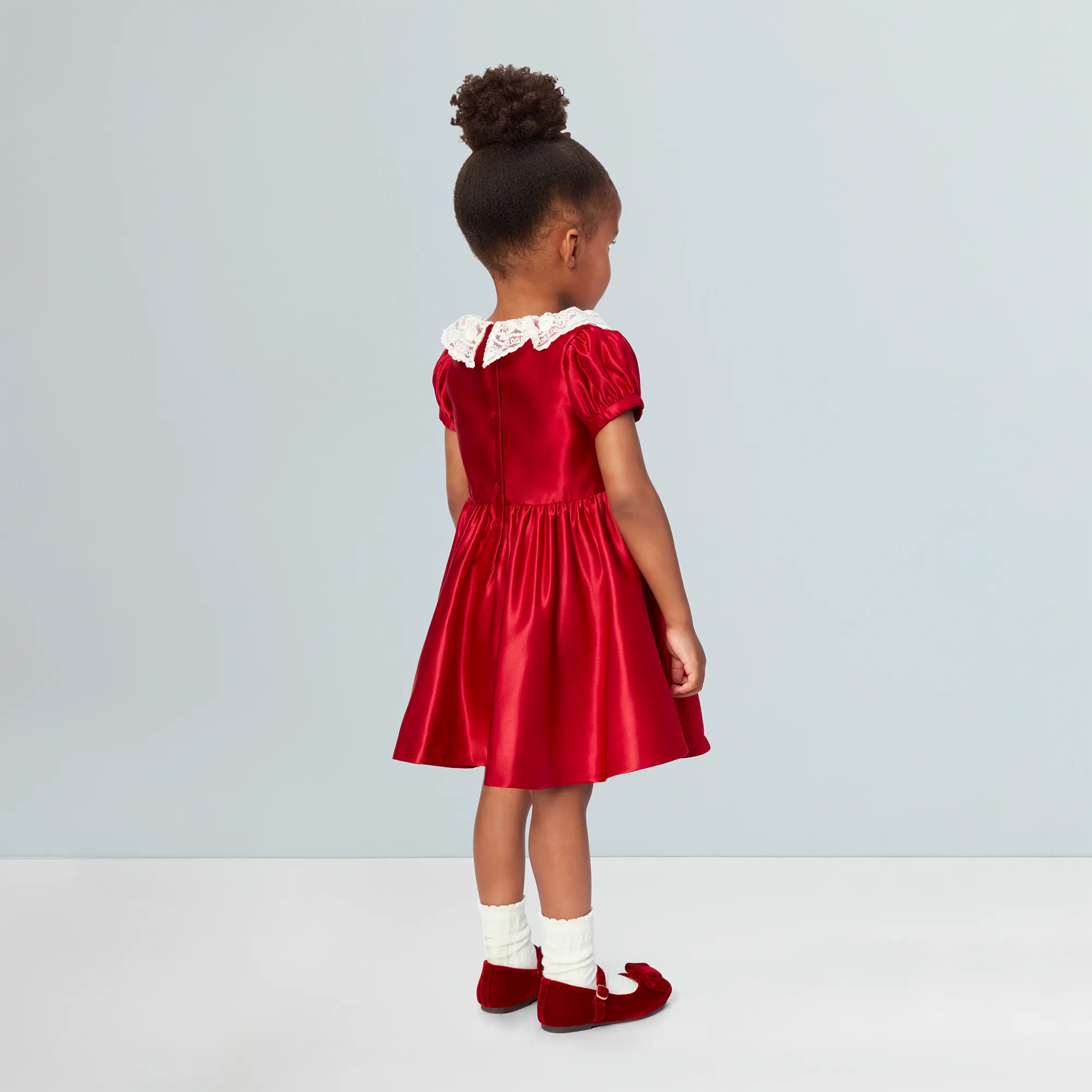 American Girl® x Janie and Jack Holly-Red Party Dress for Little Girls & Bitty Baby® Dolls