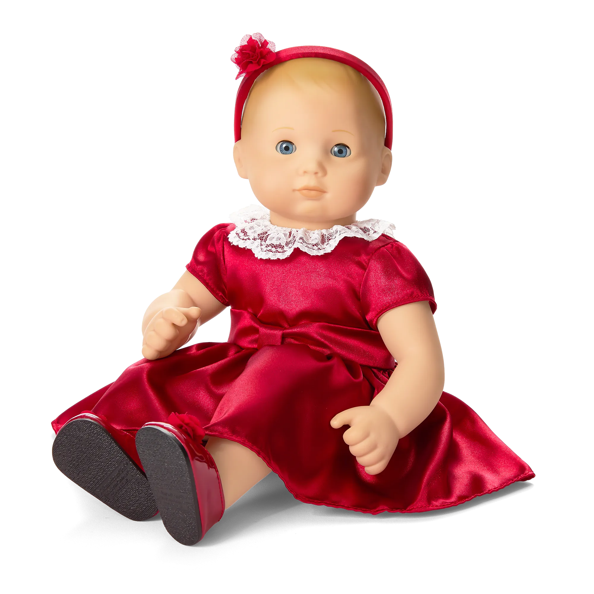 American Girl® x Janie and Jack Holly-Red Party Dress for Little Girls & Bitty Baby® Dolls