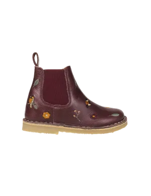 Ankle Boot Birds - Plum