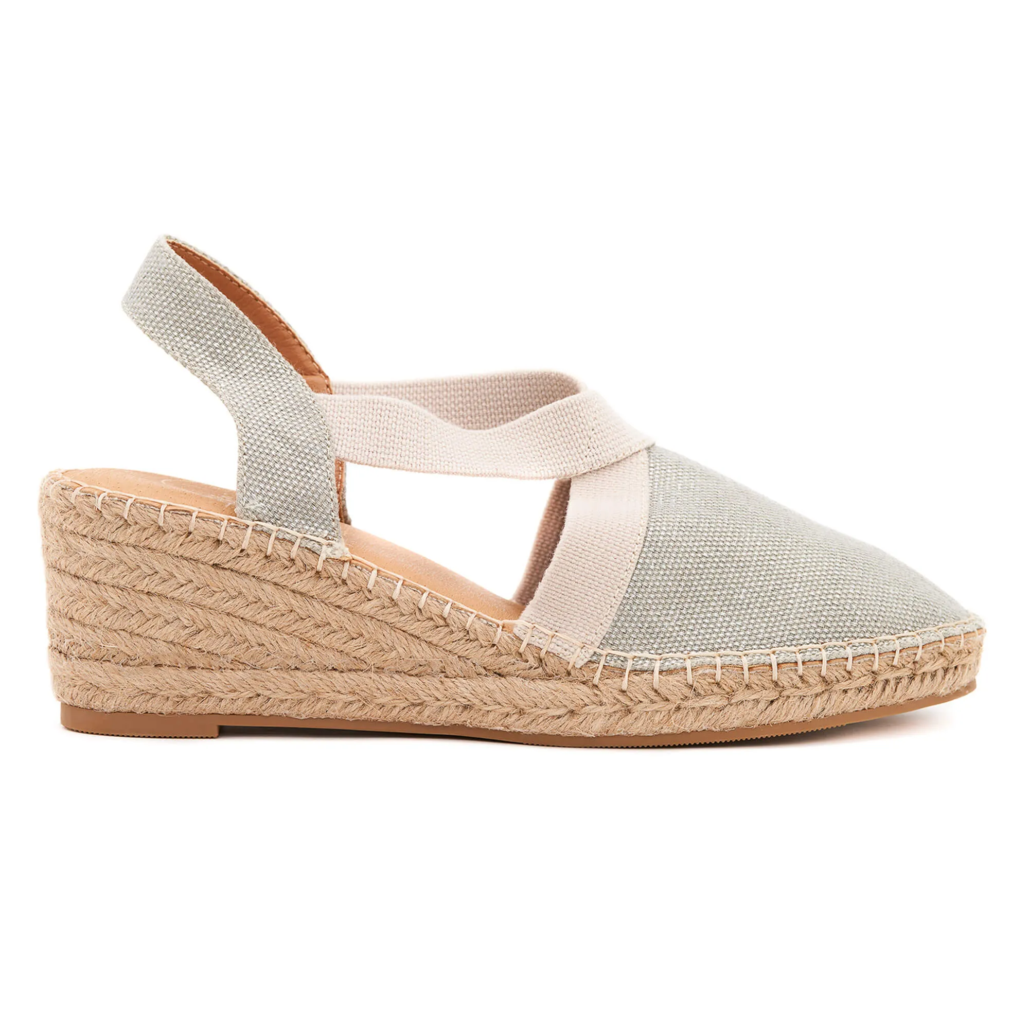 Anya Light Silver Espadrille