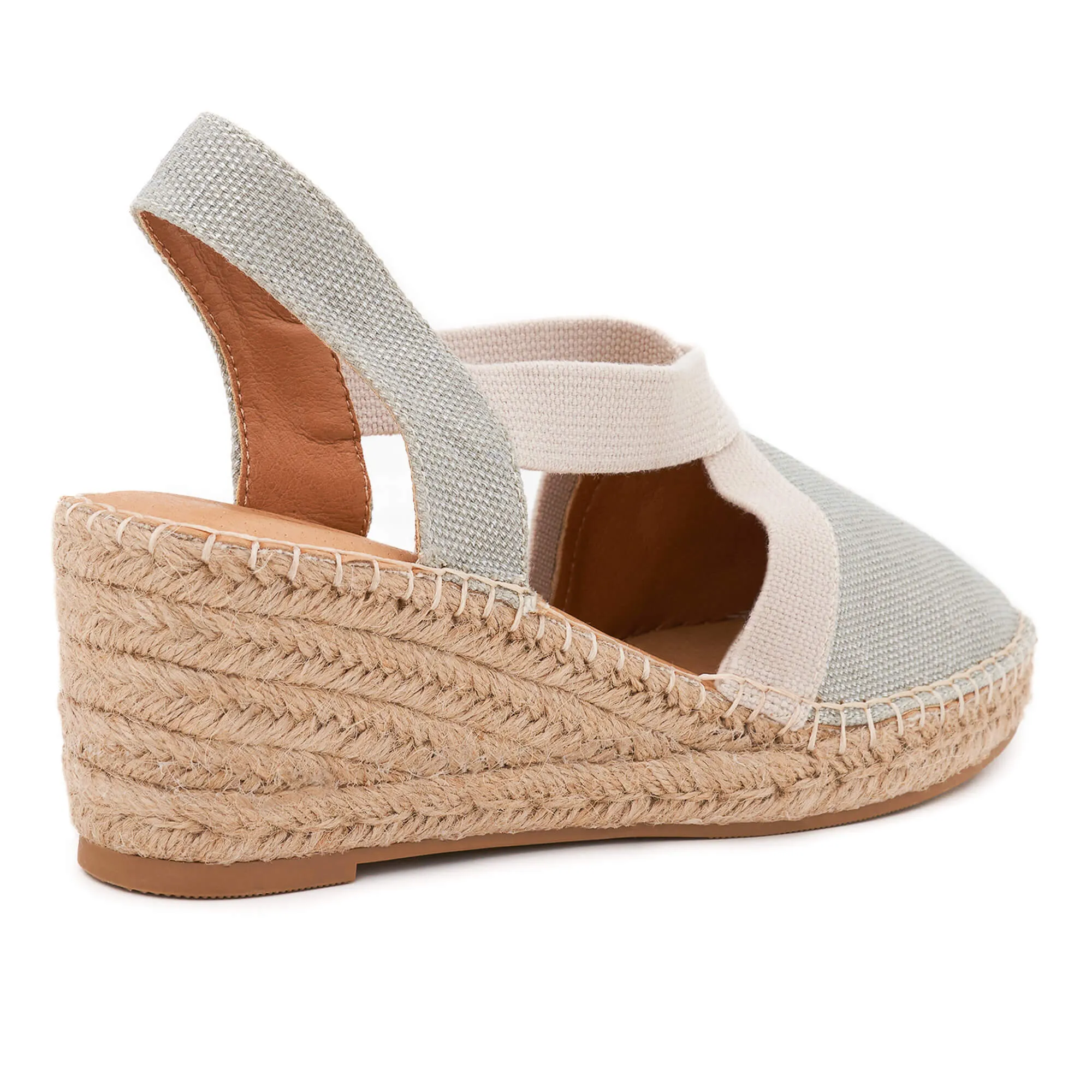 Anya Light Silver Espadrille