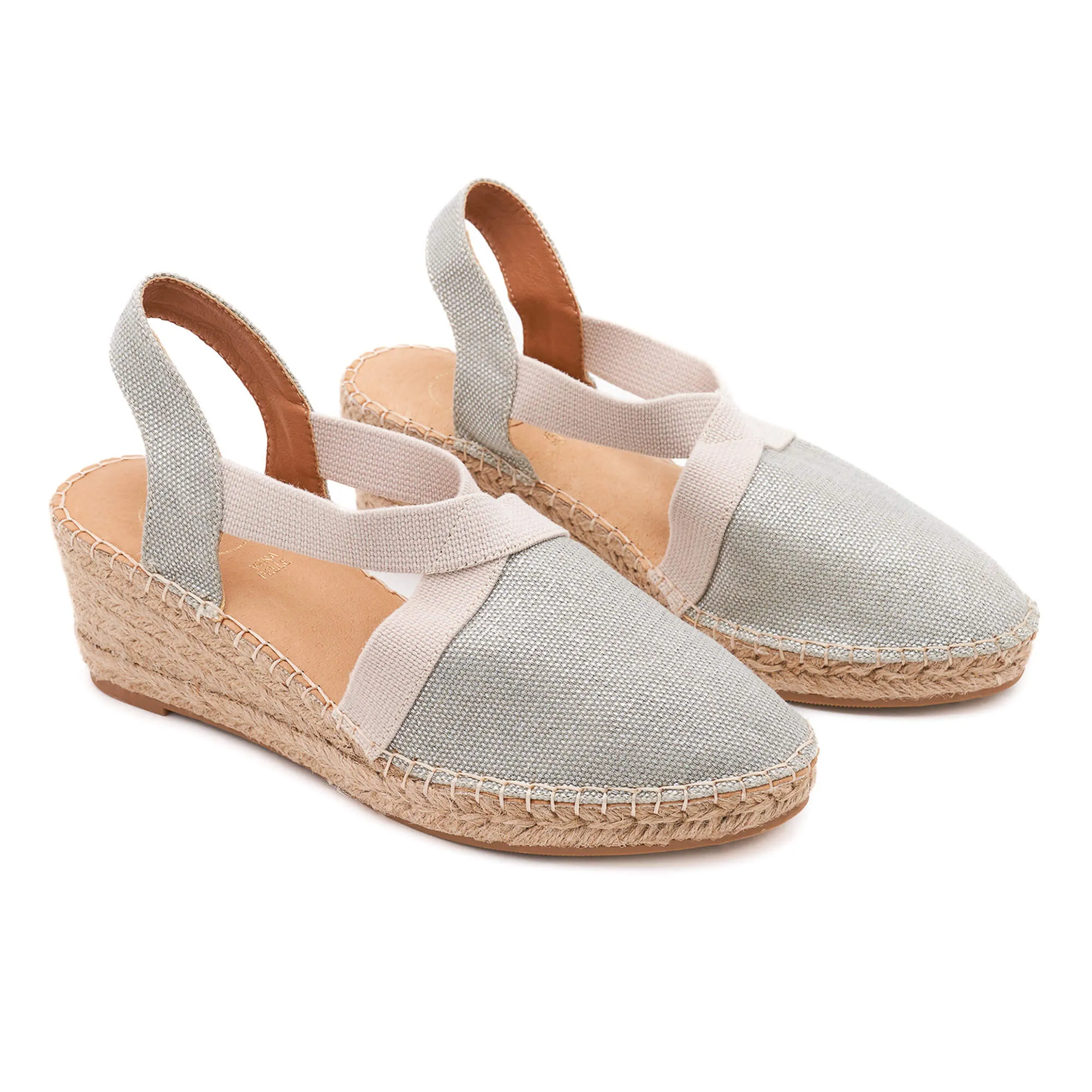 Anya Light Silver Espadrille