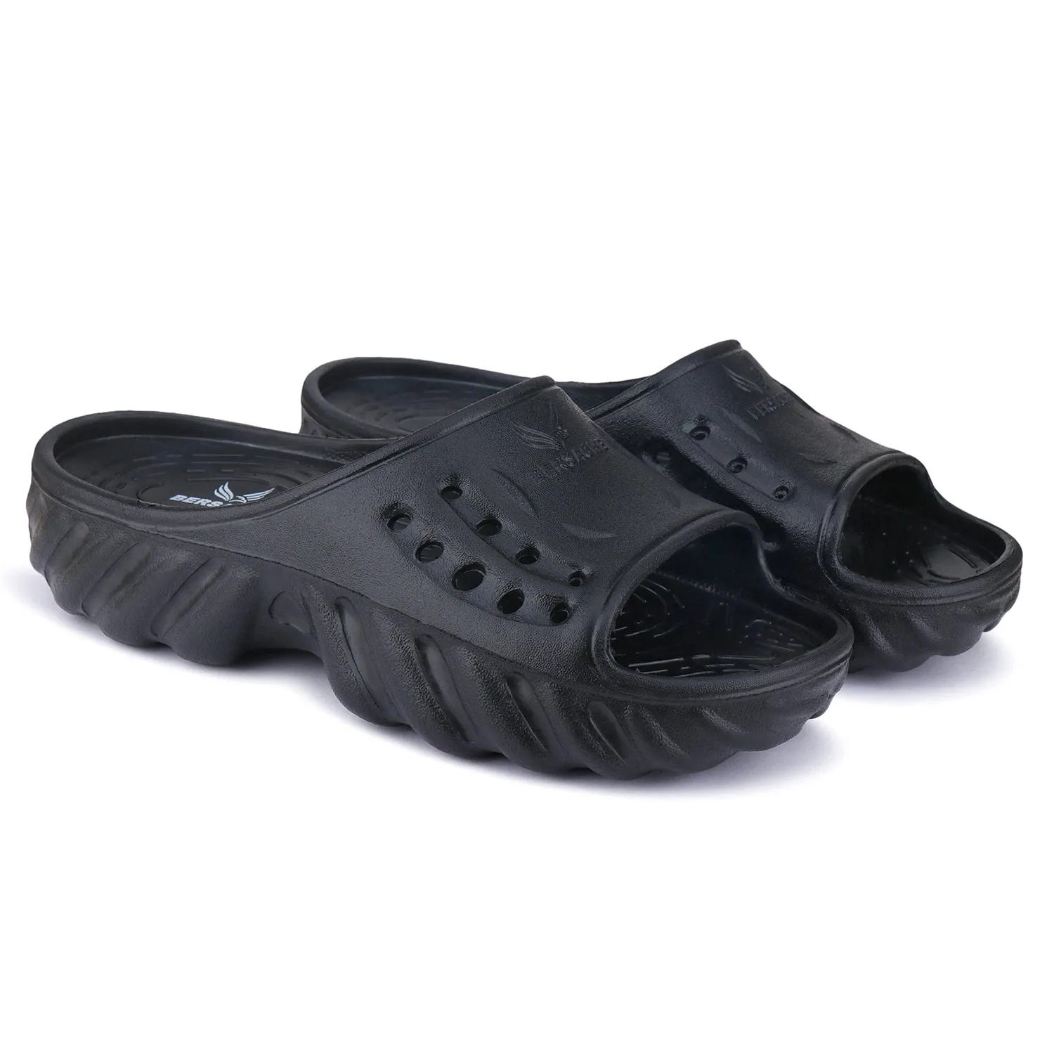 Bersache Extra Soft Classic Casual with  Regular wear with Ultra Soft & Flexibility Technology Clogs for Men's & Boy's 6172-Black