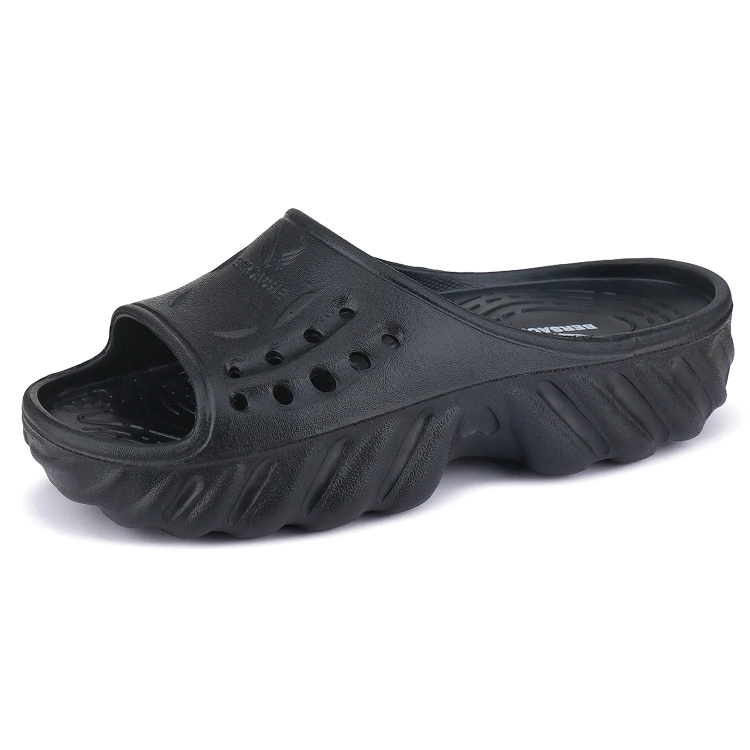 Bersache Extra Soft Classic Casual with  Regular wear with Ultra Soft & Flexibility Technology Clogs for Men's & Boy's 6172-Black