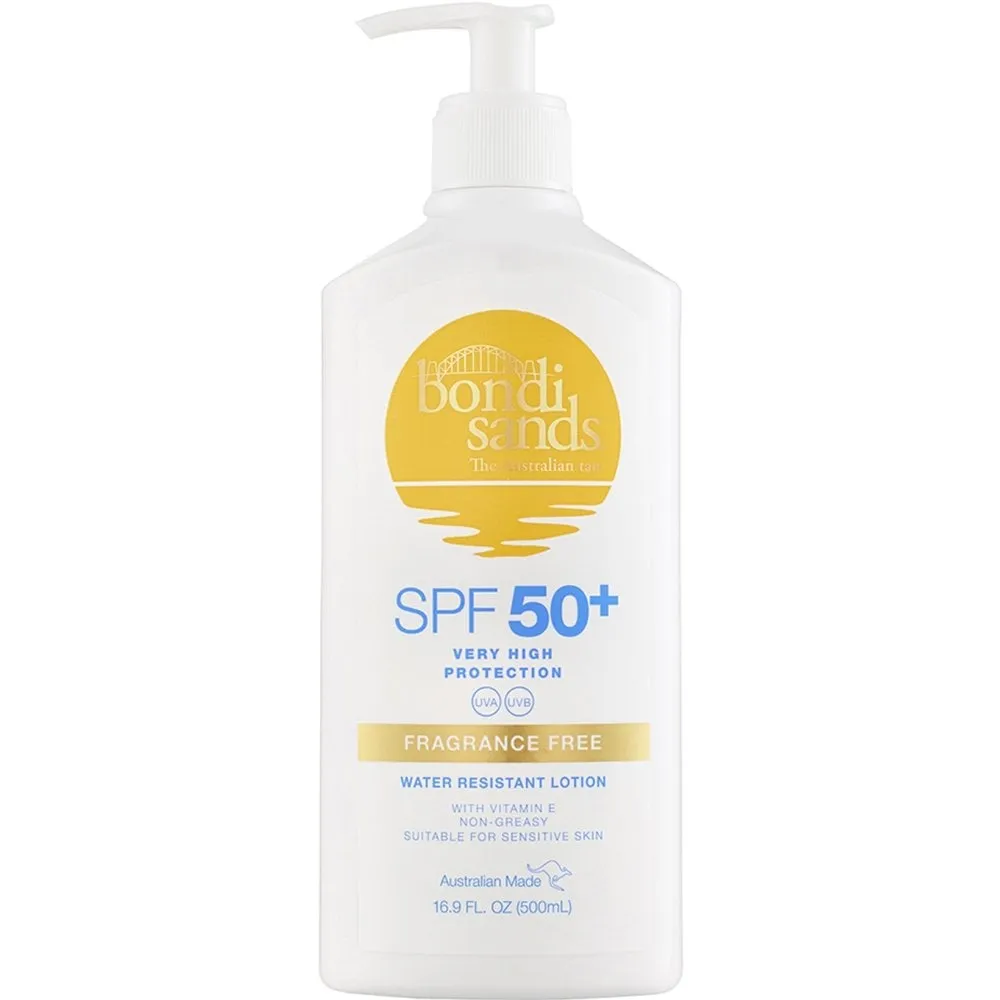 Bondi Sands Fragrance Free Sunscreen Lotion Pump SPF50  500ml