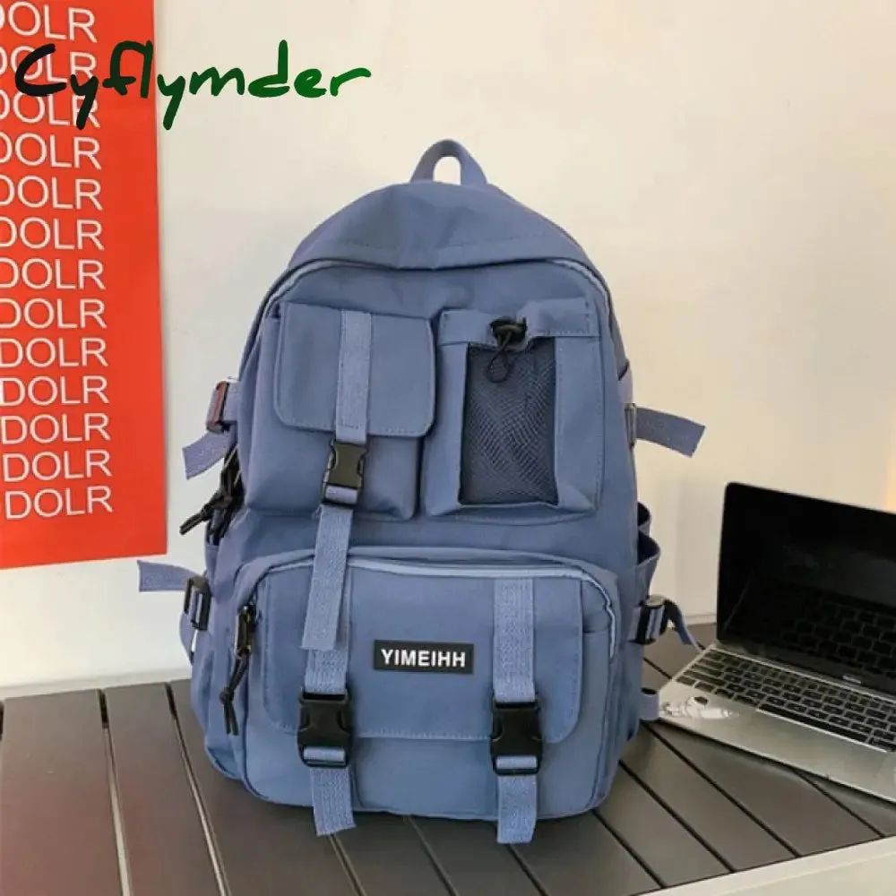 Cyflymder Multifunctional Teenager Laptop Backpack Women Cool Canvas School Bag High Quality Student Backpacks Boy Girl Fashion Schoolbag