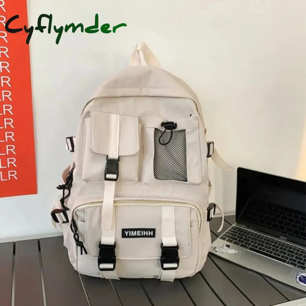 Cyflymder Multifunctional Teenager Laptop Backpack Women Cool Canvas School Bag High Quality Student Backpacks Boy Girl Fashion Schoolbag