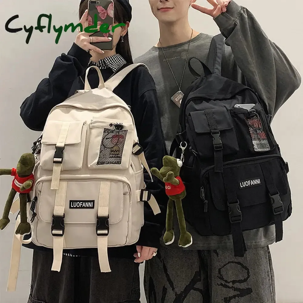 Cyflymder Multifunctional Teenager Laptop Backpack Women Cool Canvas School Bag High Quality Student Backpacks Boy Girl Fashion Schoolbag