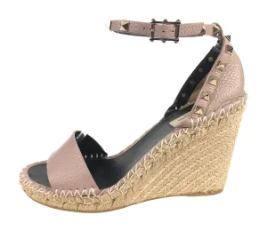 Double Rockstud Wedge Sandal | Size US 8.5 - IT 39