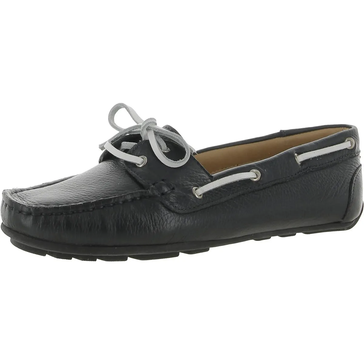 Driver Club USA Womens Daytona Beach Leather Slip-On Moccasins