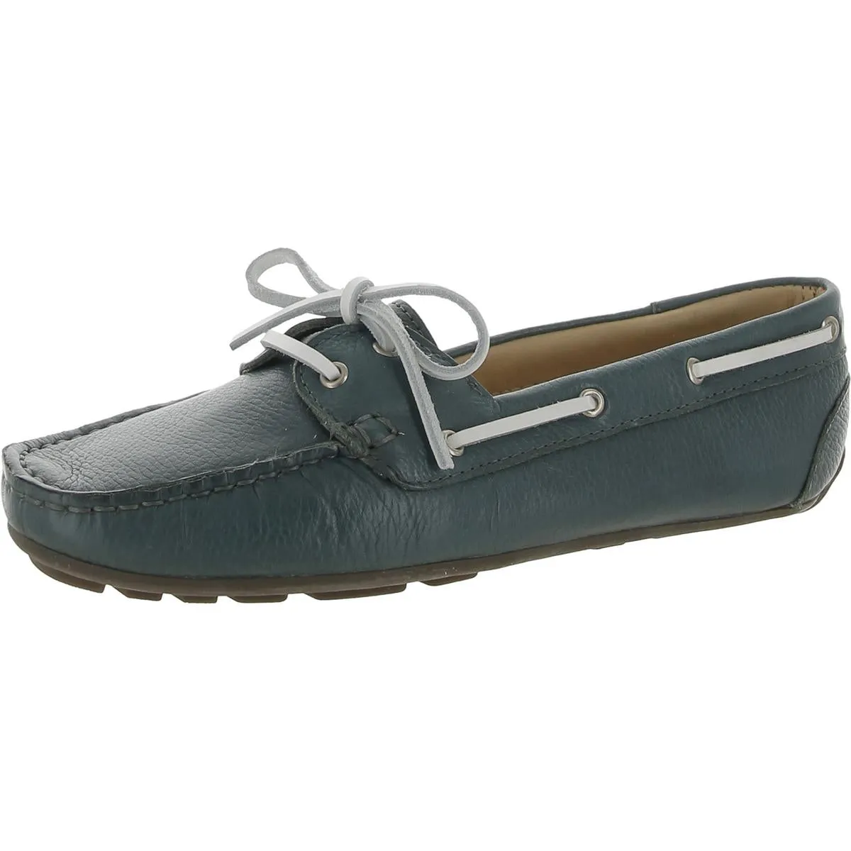 Driver Club USA Womens Daytona Beach Leather Slip-On Moccasins