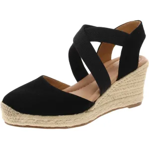 Easy Spirit Womens Meza Suede Round Toe Espadrilles