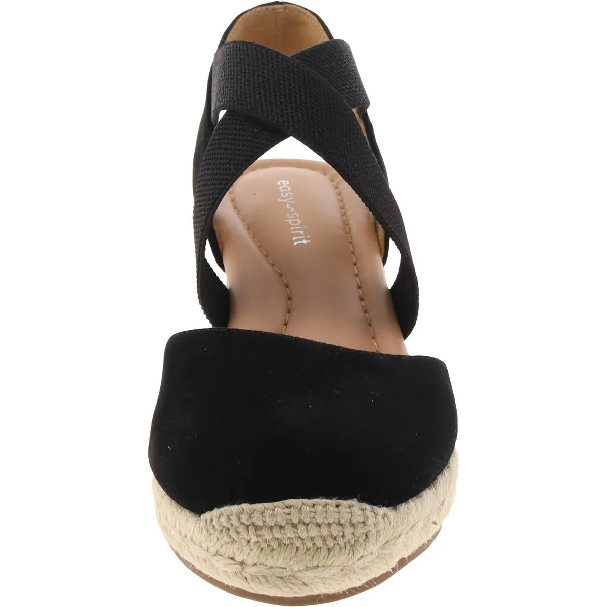 Easy Spirit Womens Meza Suede Round Toe Espadrilles