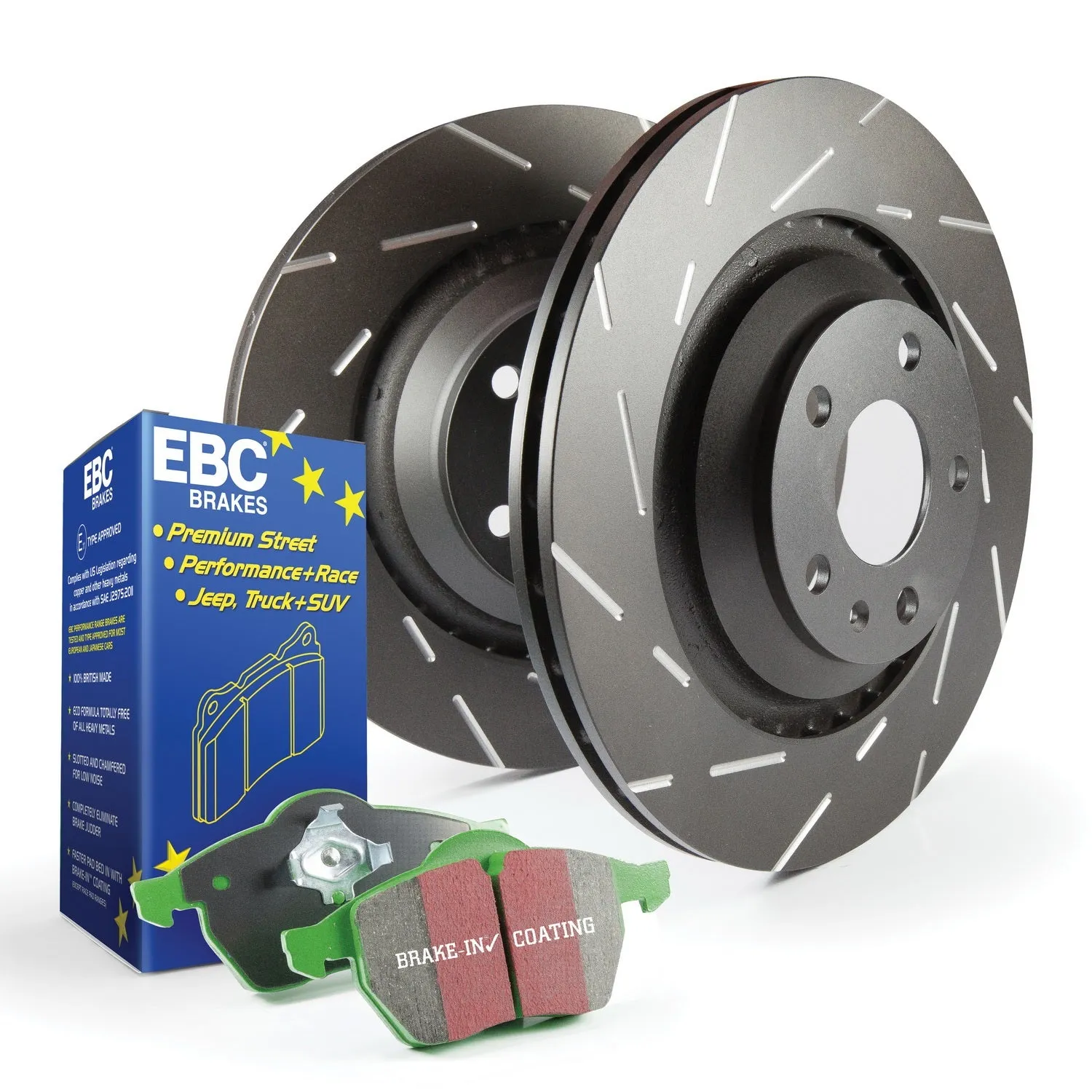 EBC Brakes S2KF1048 S2 Kits Greenstuff 2000 and USR Rotors