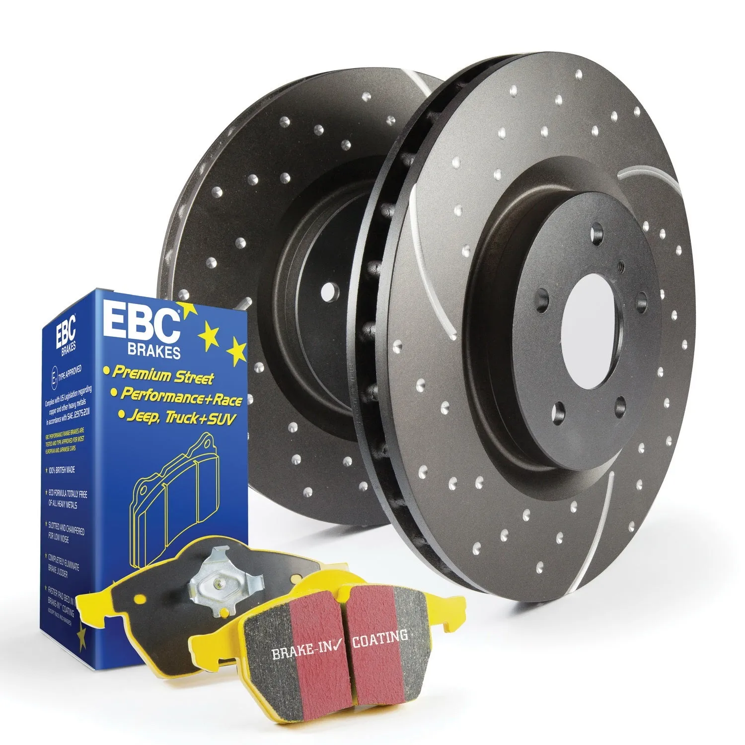 EBC Brakes S5KF1017 S5 Kits Yellowstuff And GD Rotors