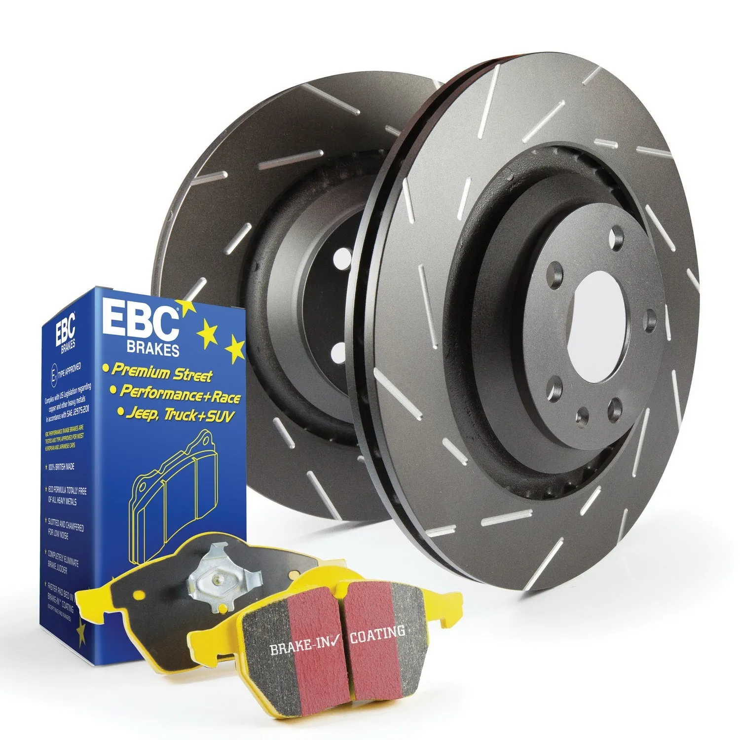 EBC Brakes S9KF1398 S9 Kits Yellowstuff and USR Rotors