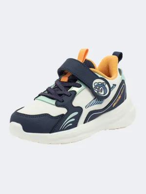 Erke Bounce Ps-Boys Running Shoes White/Navy