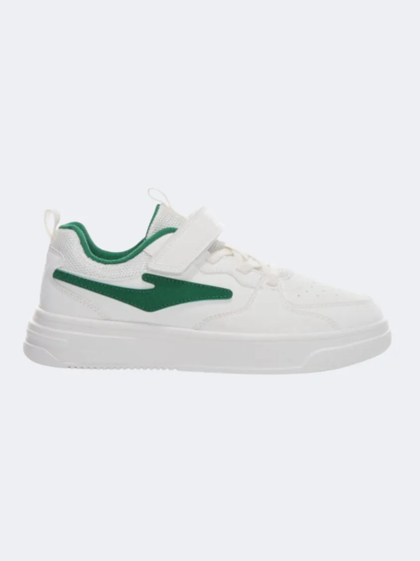 Erke Skateboard Gs Boys Lifestyle Shoes Light White/Green