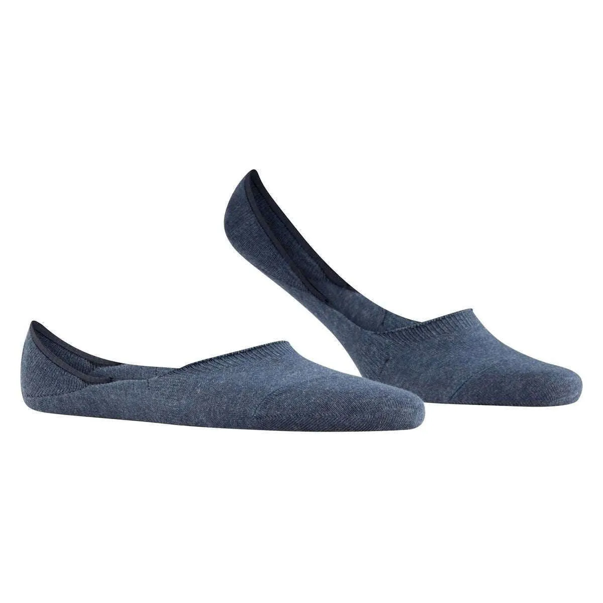 Falke Step Medium Cut No Show Socks - Navy Blue Mel