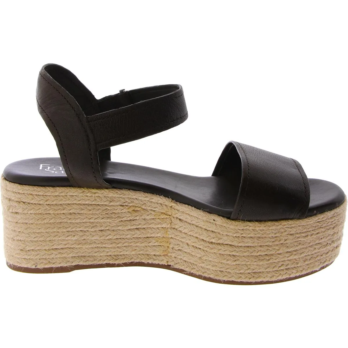 Franco Sarto Womens Ben Leather Open Toe Espadrilles