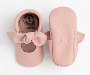 Freshly Picked Blush Knotted Bow Soft Sole Moccasins