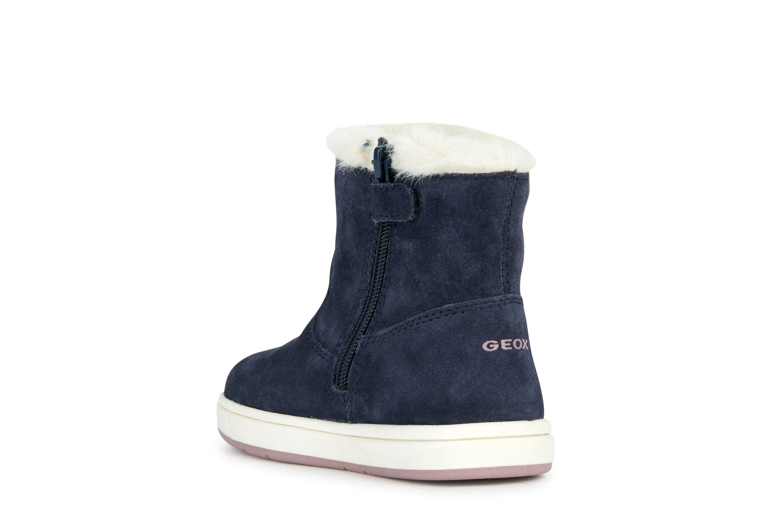 Geox Trottola Balloons Girls Navy/Pink Warm Lined Boot