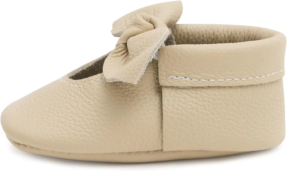 Girls Knotted Bow Moccasins