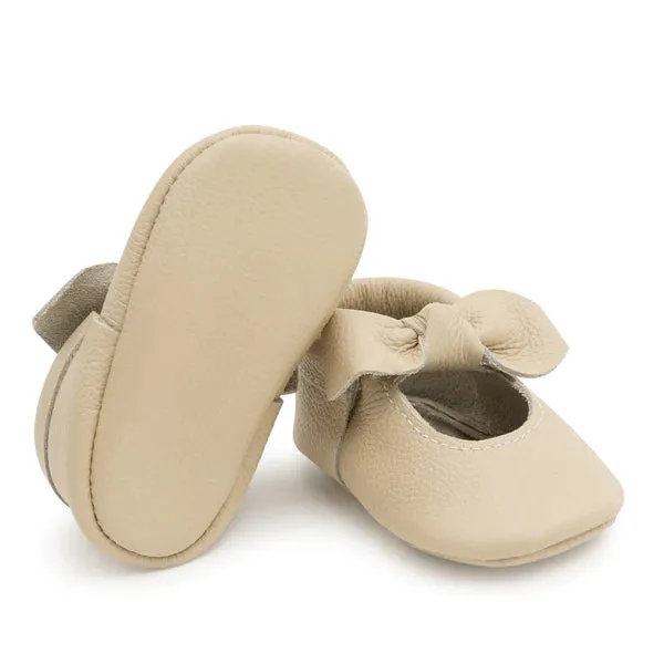 Girls Knotted Bow Moccasins