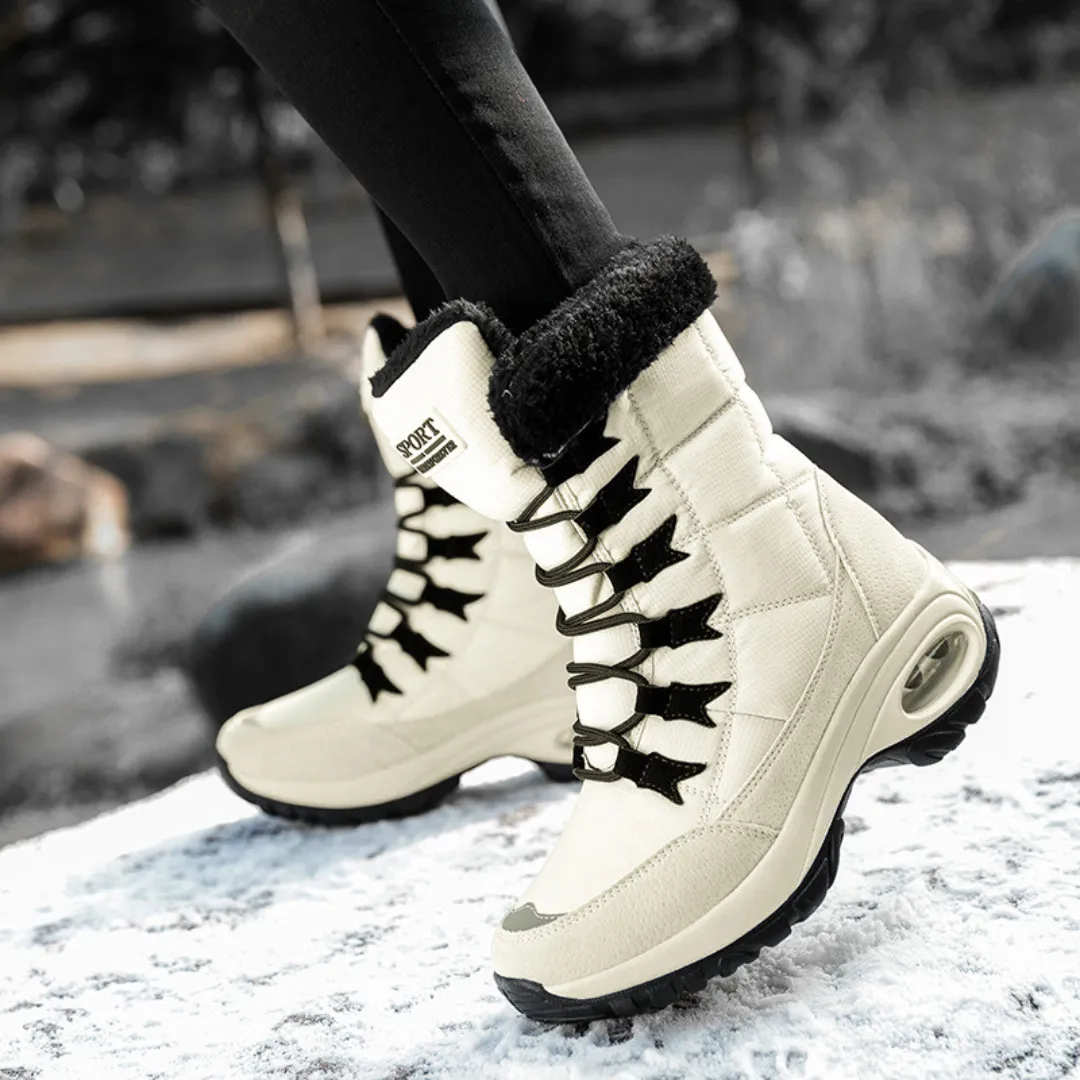 GRW Ortho Women Snow Boots Warm Waterproof Lightweight Lace Up Winter Boots