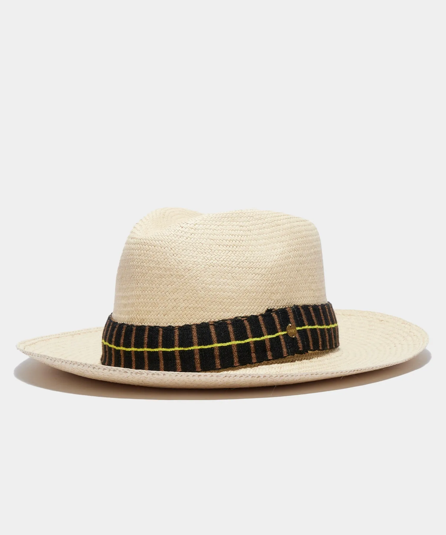 Guanábana Panama Hat with Neon Stripe Band