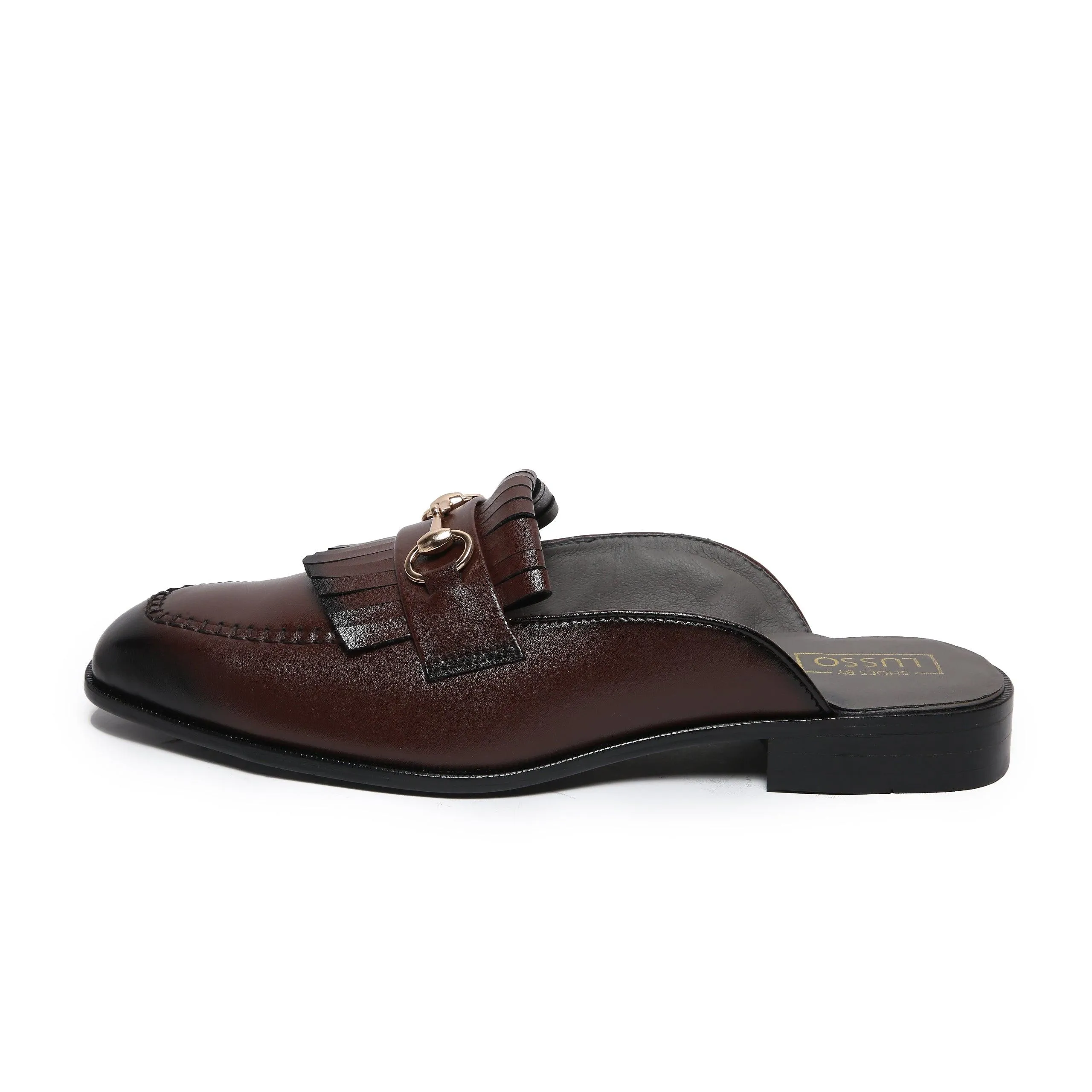 GUSTOSO - DARK TAN MULE