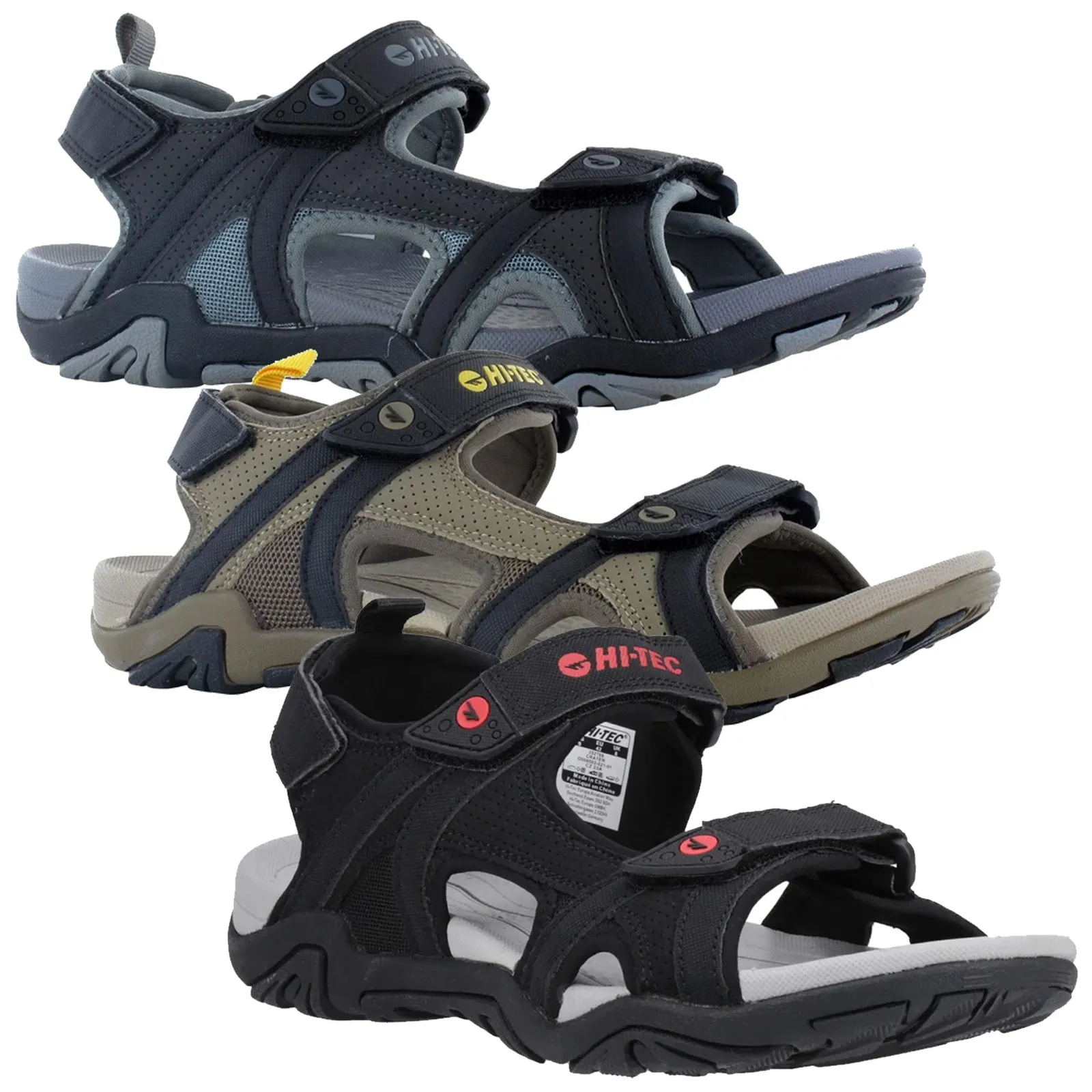 Hi-Tec Mens Crater Walking Sandals