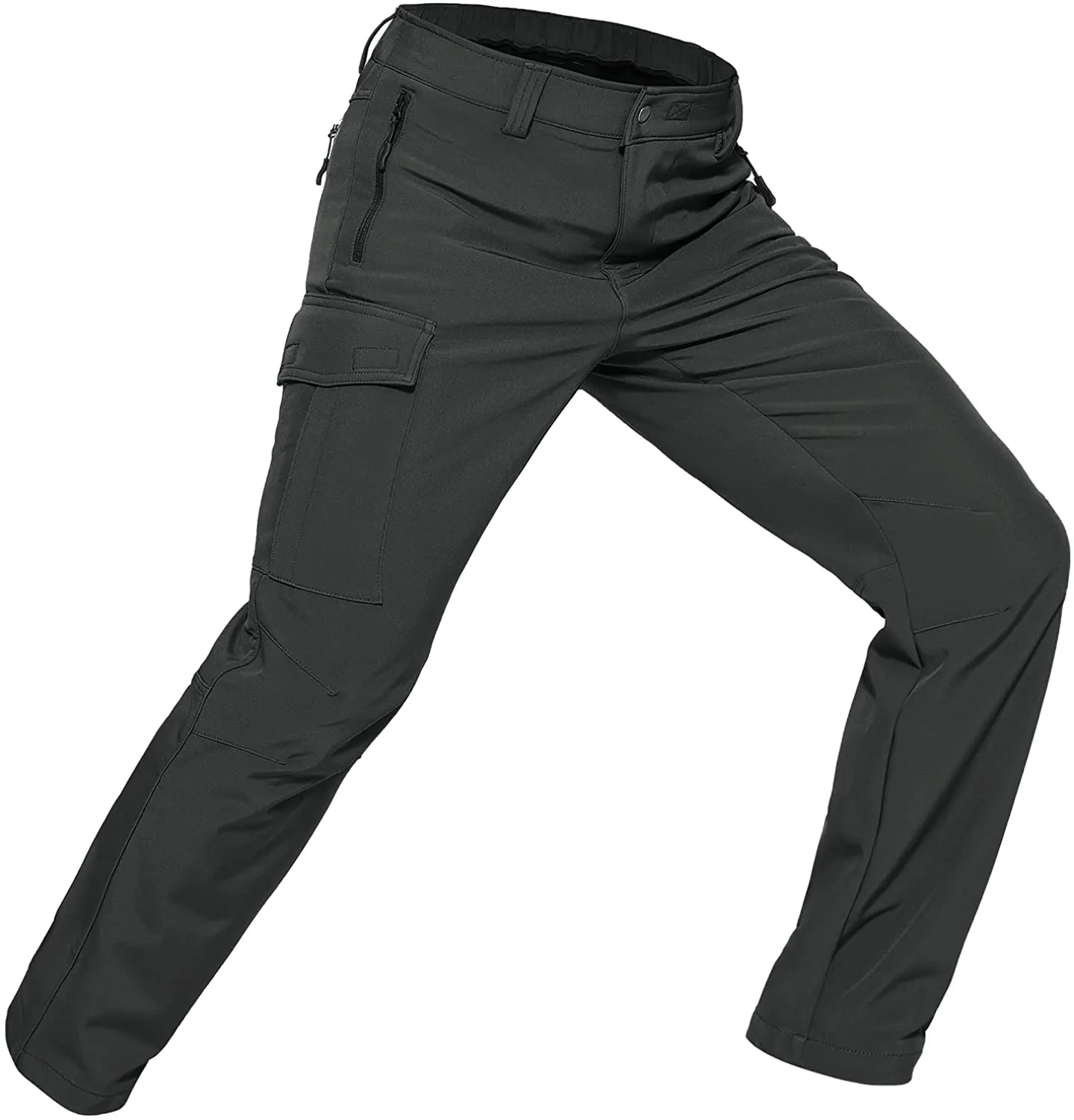 Hiauspor Herren-Skihose-Wanderhose-Fleece-Gefüttert-Wasserdicht-Winddichte-Outdoorhose-Thermohose-Winterhose-Softshellhose-Schneehose-Trekkinghose-Schihose