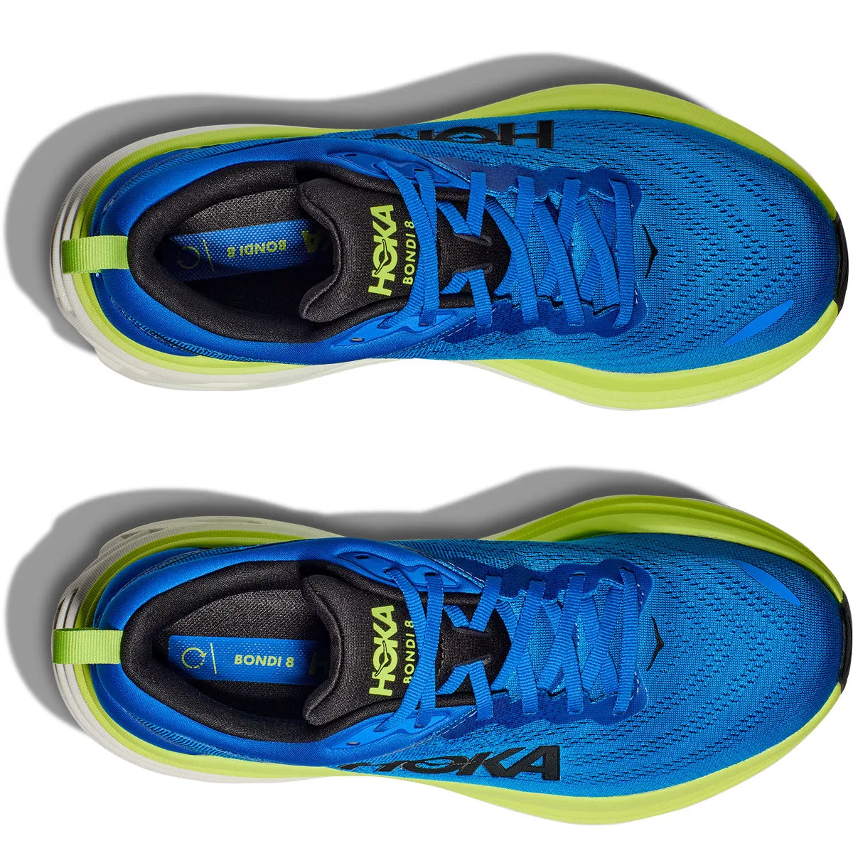 Hoka Bondi 8 Running Shoes - Mens - Electric Cobalt/Lettuce