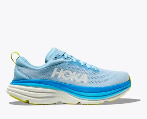 Hoka Mens Bondi 8 Wide- Airy Blue/Diva Blue (1127953-ABDB)