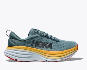 Hoka Mens Bondi 8 Wide- Goblin Blue/Mountain Spring (1127953-GBMS)