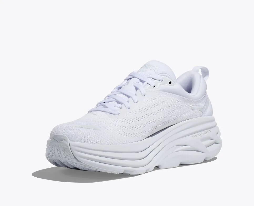 Hoka Womens Bondi 8- White/White (1127952-All White)