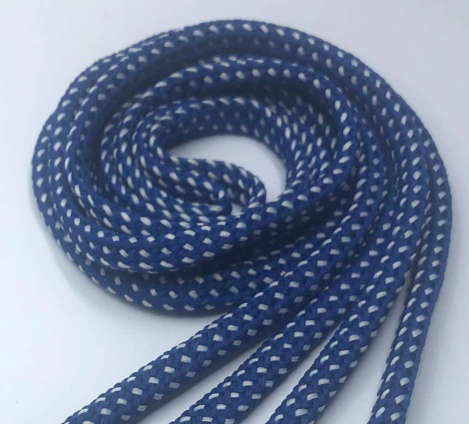 Hybrid Shoelaces - Blue with White Accents