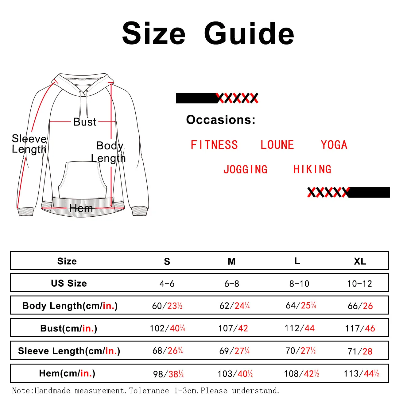 icyzone Hoodies for Women - Workout Athletic Sweatshirts Exercise Long Sleeve Pullover with Kangaroo Pocket