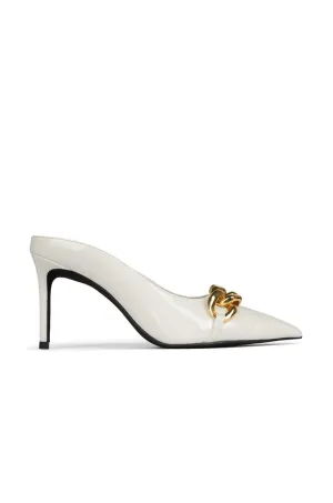 Jeffrey Campbell Slithers In White Patent Gold