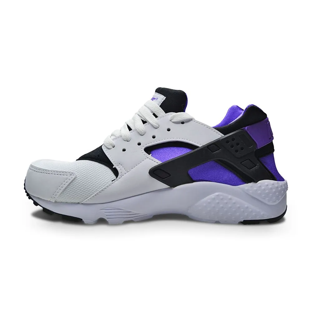 Juniors Nike Air Huarache Run (GS) - 654275 117 - White Black Purple Punch