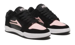 LAKAI - Telford Low Shoes Black/Pink Suede