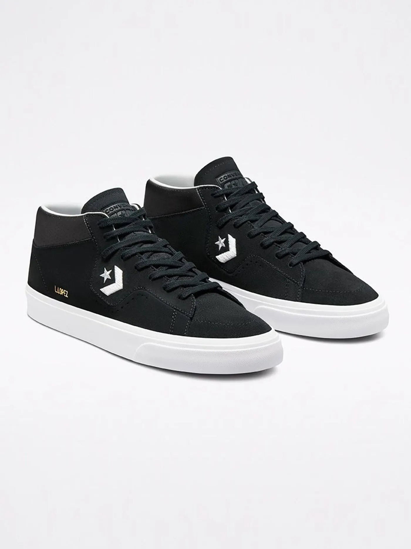 Louie Lopez Pro Mid Black/Black/White Shoes